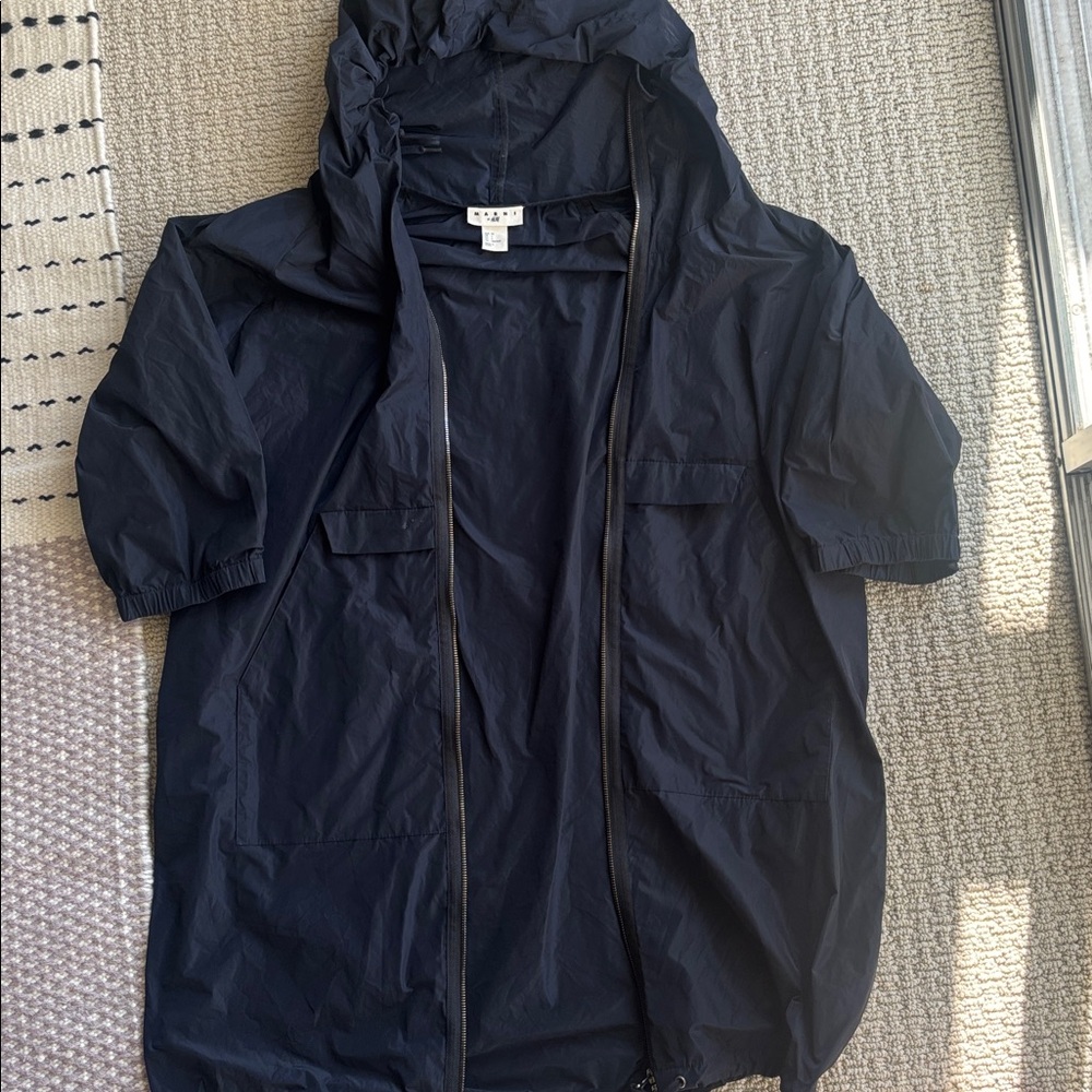 Marni For H & M Dark Blue Hooded Jacket